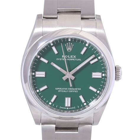 rolex oyster perpetual 36 grün